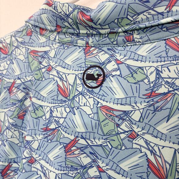 Vineyard Vines XL Performance Polo Shirt Sailfish Marlin Vacation Cruise Beach - Picture 5 of 12